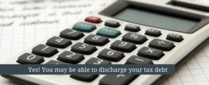 discharging tax debt
